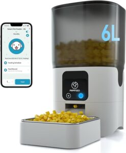 5G WiFi Automatic Cat Feeders: Smart Automatic Cat Food Dispenser with Slow Feeding Mode, Detachable
