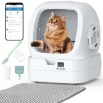 Automatic Cat Litter Box Self Cleaning &ndash; APP Control and Weight Monitoring &ndash; 85L Ultra-Quiet, Mu