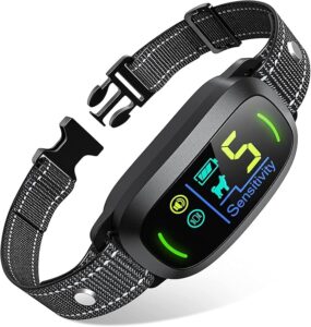 Dog Bark Collar for Large Medium Small Dogs, Rechargeable Smart Bark Collar, Anti Barking Training C