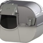 Omega Paw EZ-RA15-1 Elite Roll ‘N Clean Self Cleaning Litter Box with Integrated Litter Step and U