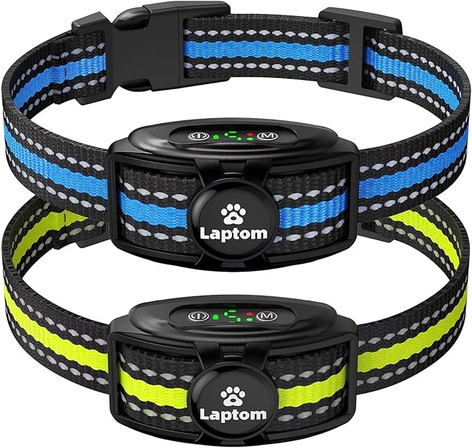2 Pack Smart Dog Bark Collar – 5 Adjustable Sensitivity/Vibration&Sound/Rechargeable/IPX7 Waterpro